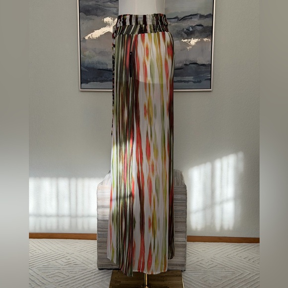 NWT Heart Soul Vibrant Striped Wide-Leg Palazzo Pants - Picture 4 of 16